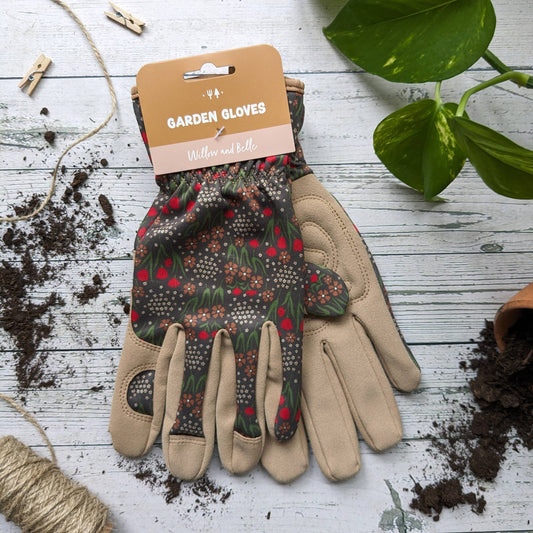 Willow & Belle Gardening Gloves - Dark Green Meadow